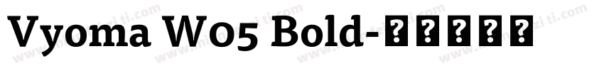 Vyoma W05 Bold字体转换